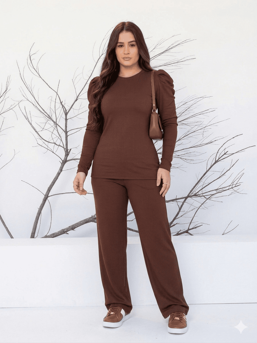 Ensemble Chic Marron