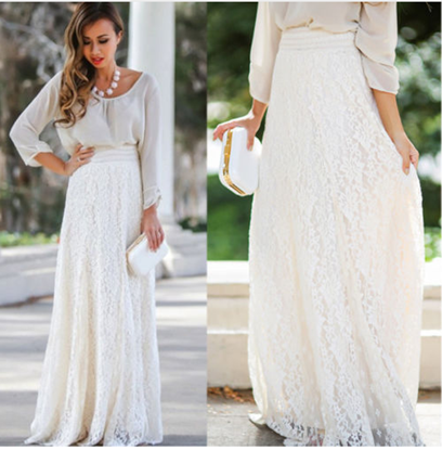 Picture of Long lace skirt