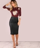 Picture of Faux Leather Pencil Skirt