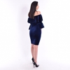 Picture of Velvet Dress With Ruffle Collar